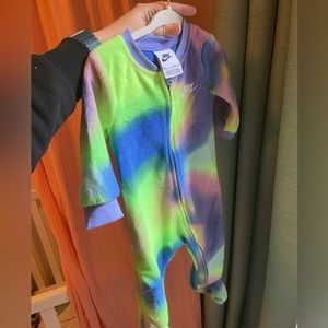 Nike baby microfleece one piece zip jumpsuit